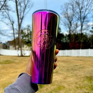 Starbucks metal iridescent 24oz tumbler